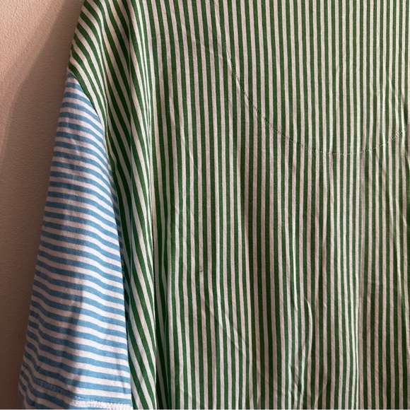 💥Koolaburra by UGG Notch Collar Print Block Pajama Shirt Top Womens 2X, stripes - Picture 10 of 11